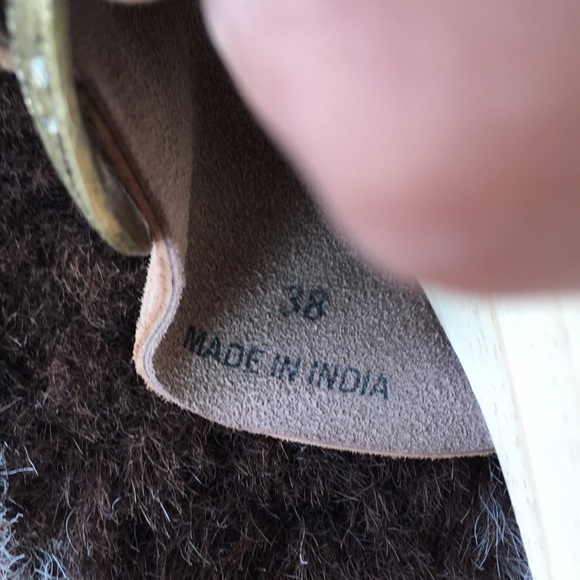 Free People Westtown Slide wood slide chunky sandals size 8 - Picture 10 of 11